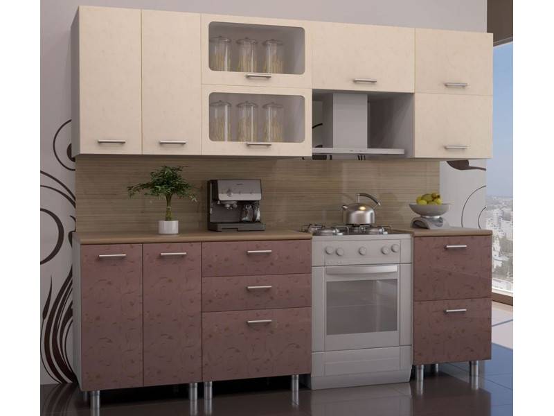 кухонный гарнитур прямой лаванда в Нижневартовске