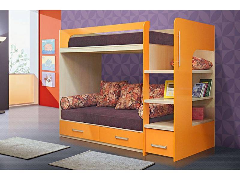 детская кровать 2х ярусная 8 (гармония) в Нижневартовске