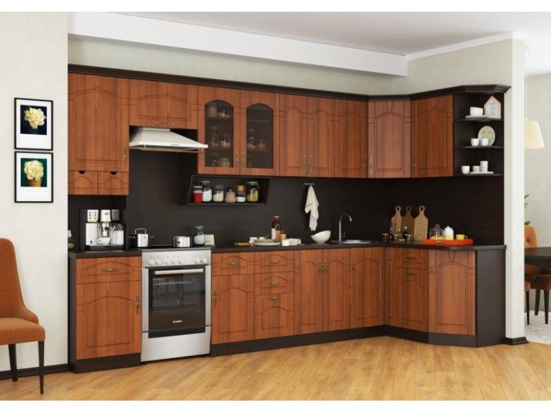 большая угловая кухня готика в Нижневартовске