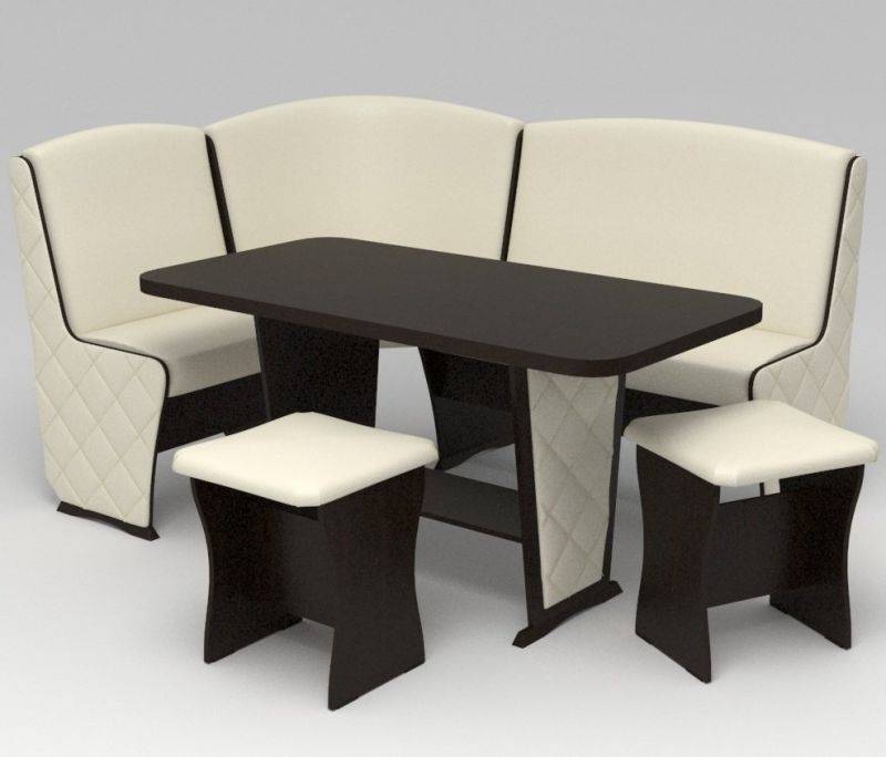 кухонный уголок консул 2-4 (лайт) с накладками в Нижневартовске