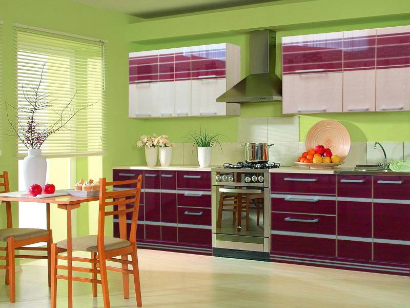 кухня прямая гармония (фиолетовая) в Нижневартовске