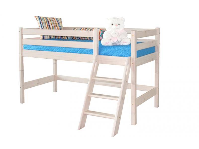 кровать соня низкая с наклонной лестницей (вариант 12) в Нижневартовске