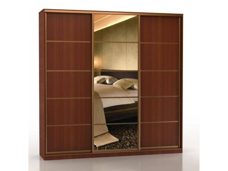 большой шкаф-купе с зеркалом шк-3 20 24 45 06 07 06 в Нижневартовске