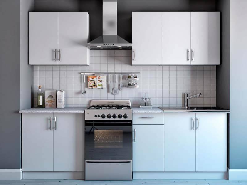 кухонный гарнитур лдсп белый в Нижневартовске