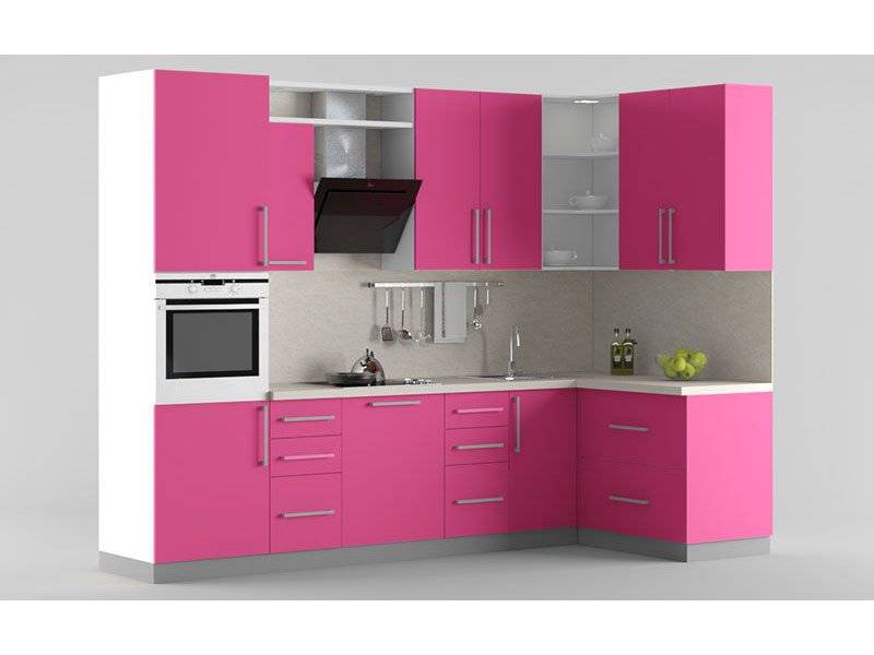 кухня мдф розовая в Нижневартовске
