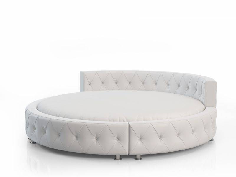 белая круглая кровать 10 в Нижневартовске