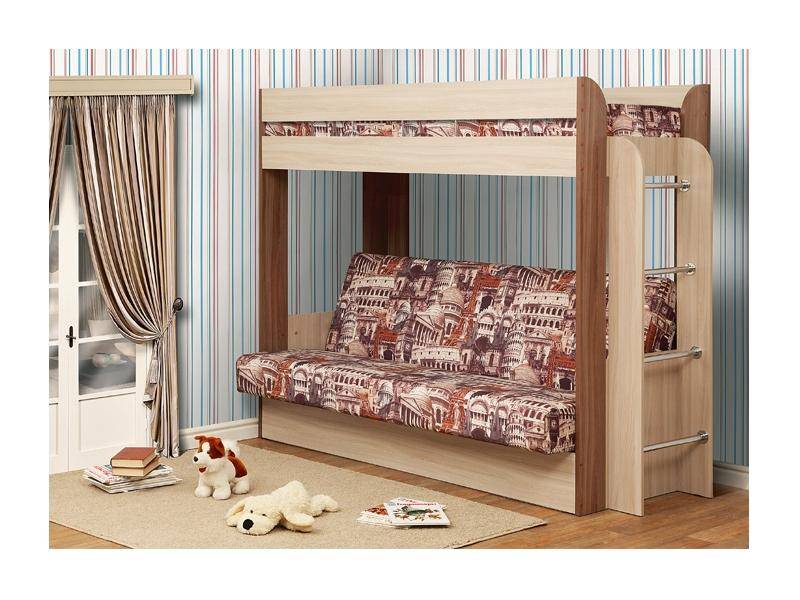 двухъярусная кровать с диваном в Нижневартовске