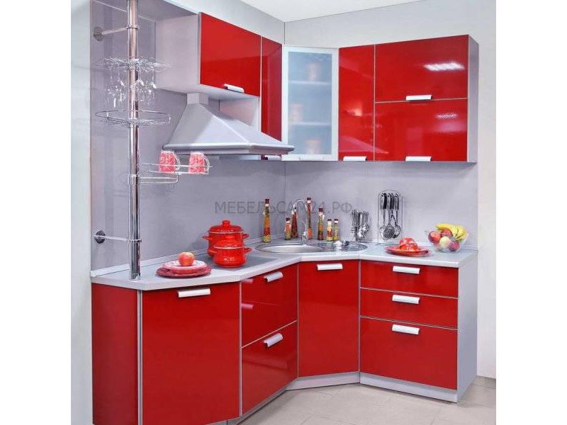 красная угловая кухня анна в Нижневартовске