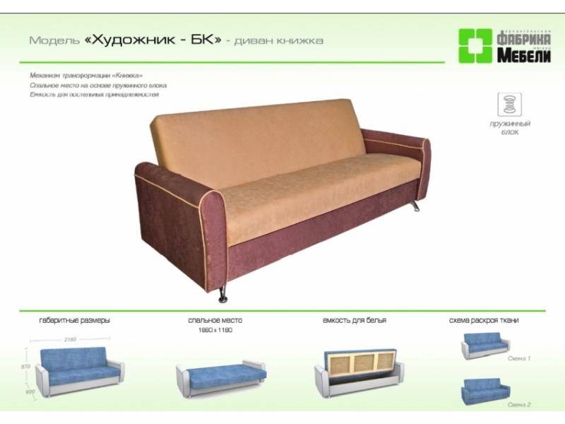 прямой диван художник бк в Нижневартовске