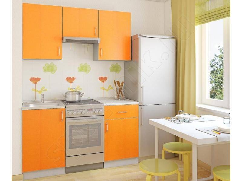 кухонный гарнитур прямой манго в Нижневартовске