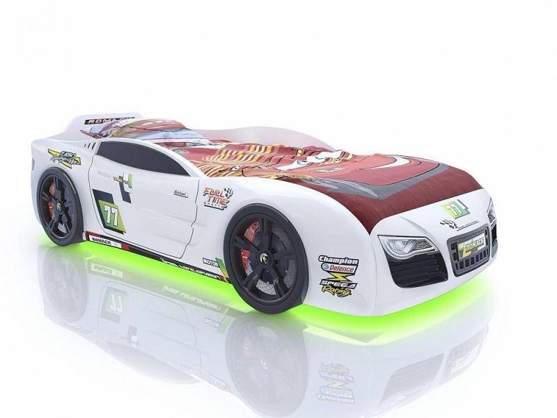 кровать-машина renner 2 белая в Нижневартовске