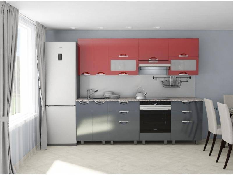 кухня прямая мадена рубин серый в Нижневартовске