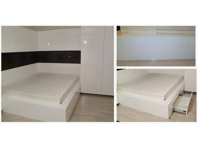 подиум для кровати с выдвижным ящиком, эмаль, глянец в Нижневартовске