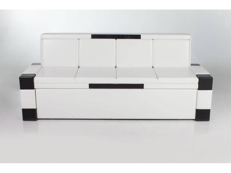 стильный черно-белый диван для кухни квадро в Нижневартовске