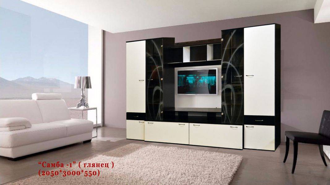 стенка в гостиную самба 1 глянец в Нижневартовске