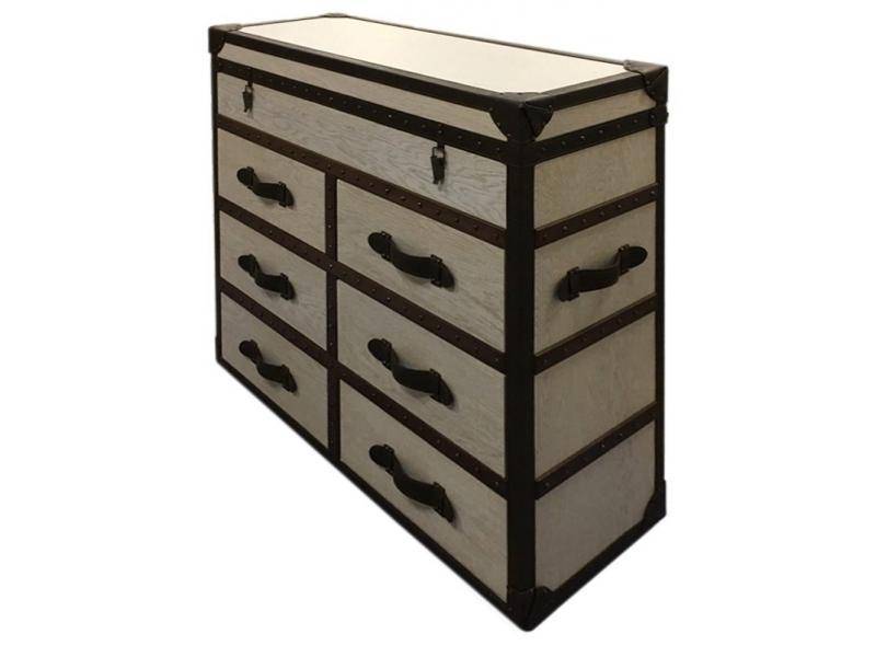 вместительный комод архат декорированный ремнями из кожи в Нижневартовске