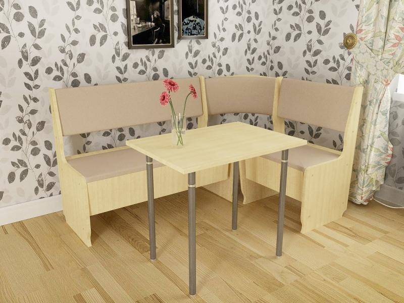 светлый кухонный уголок в Нижневартовске