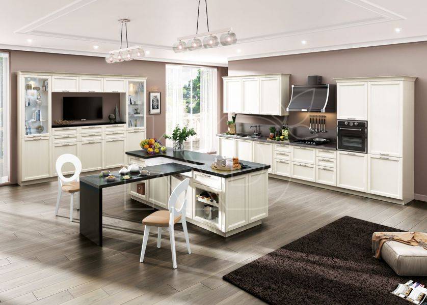 кухня эмилия квадро с островом в Нижневартовске