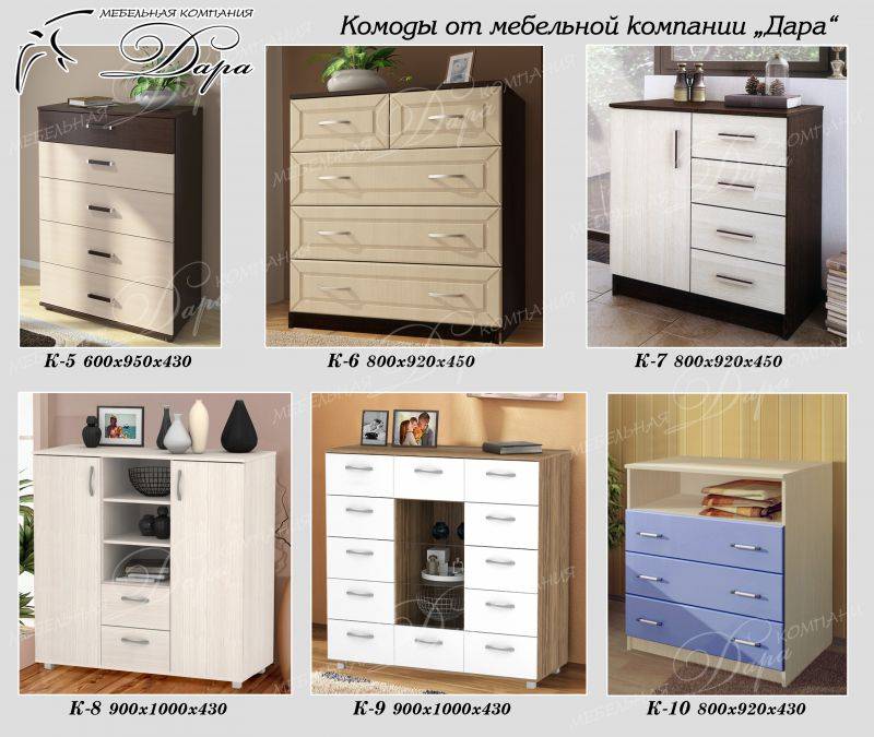 комод в ассортименте в Нижневартовске