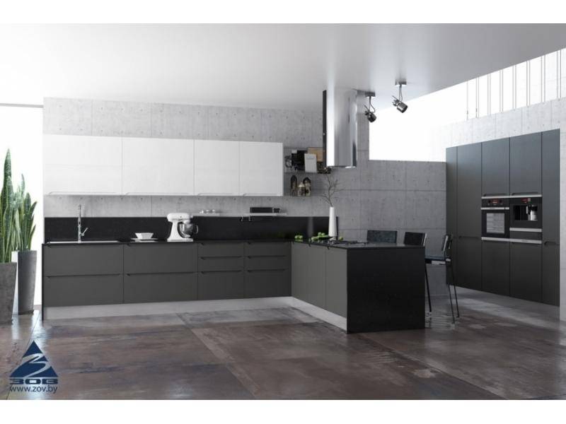 кухня с фасадами из фрезерованного мдф родос в Нижневартовске