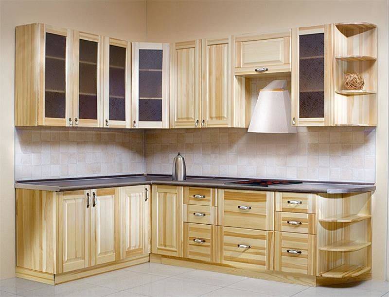 угловая кухня под дерево в Нижневартовске