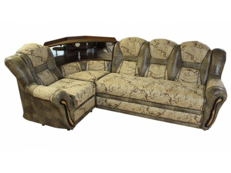 угловой диван престиж с зеркальным баром в Нижневартовске