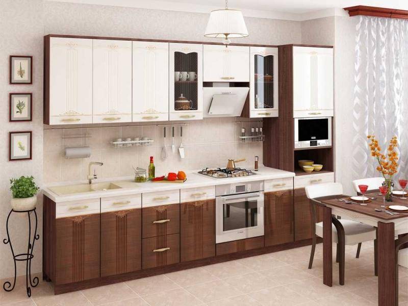 кухонный гарнитур прямой каролина 11 в Нижневартовске