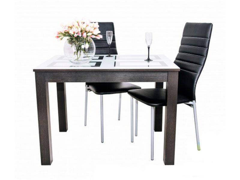 стол обеденный белла со вставкой из кожи в Нижневартовске