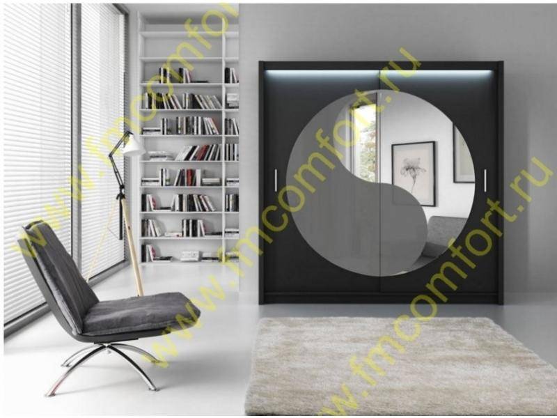 шкаф-купе с круглым зеркалом нова в Нижневартовске