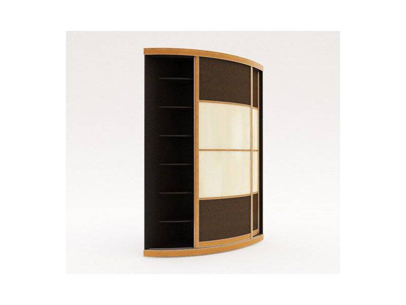 угловой разносторонний радиусный шкаф-купе в Нижневартовске