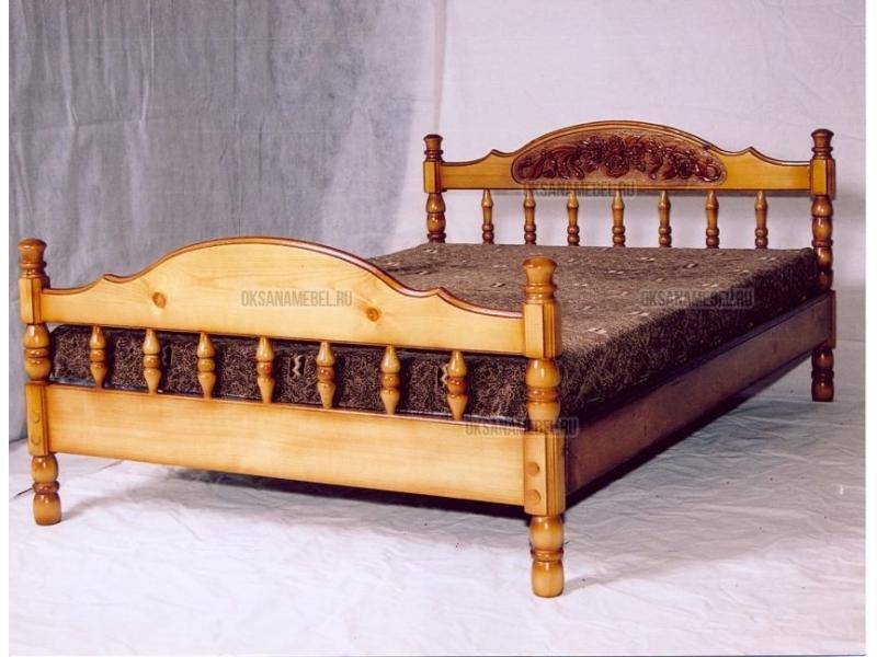 двуспальная кровать наполеон с резьбой ручной работы в Нижневартовске