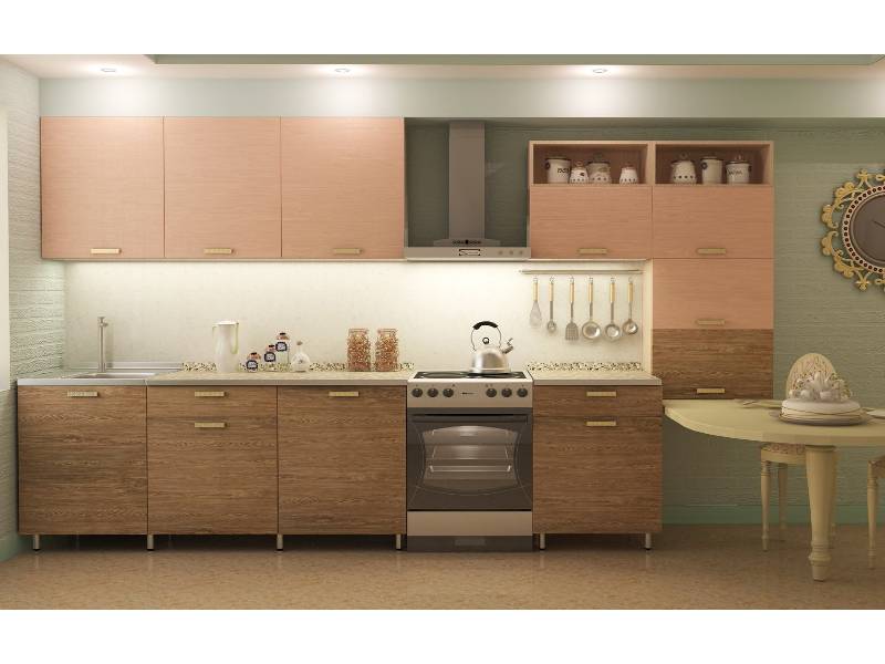 кухня прямая бельканто фасады мдф в Нижневартовске