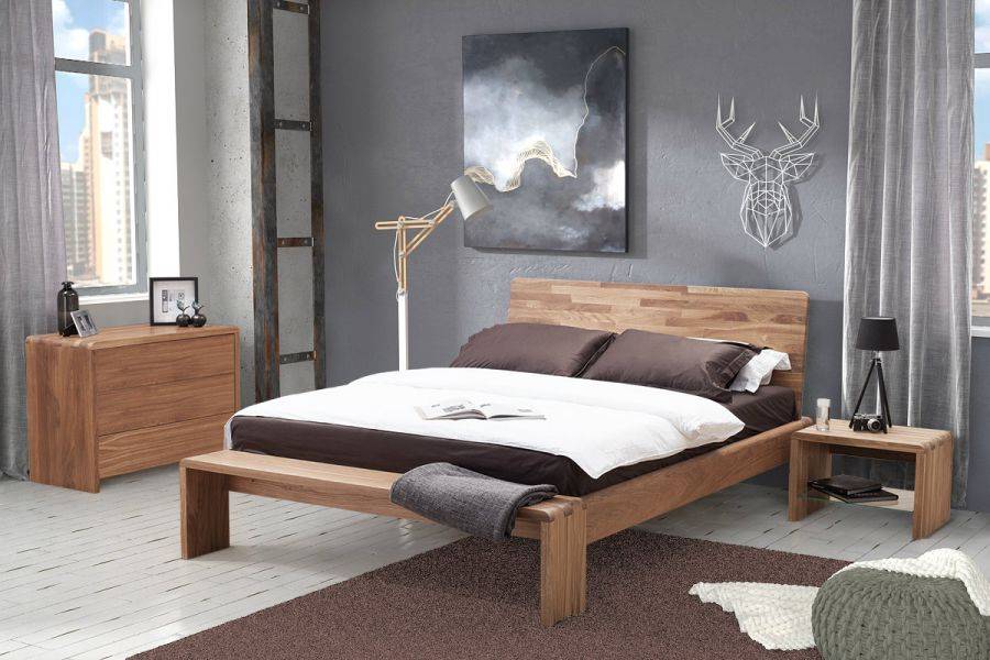 спальня в современном стиле из массива дерева в Нижневартовске