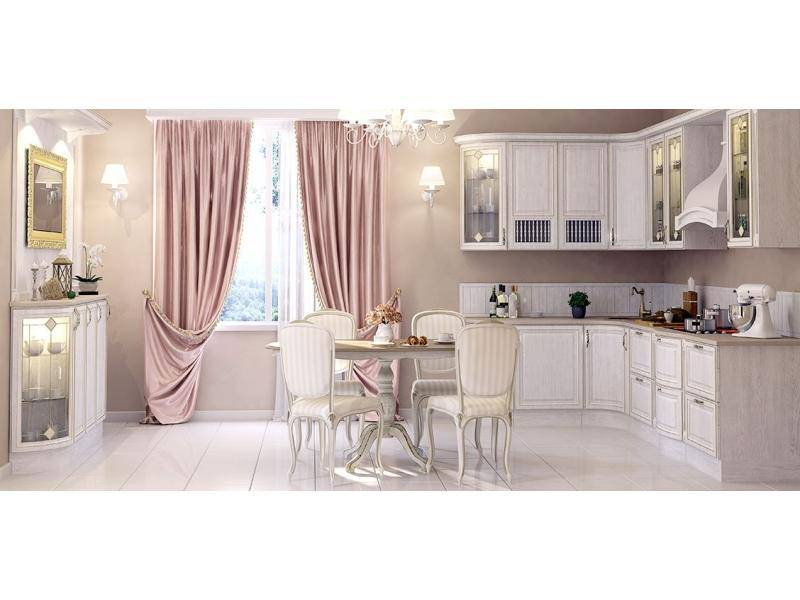 угловая кухня из массива дуба эмилия в Нижневартовске