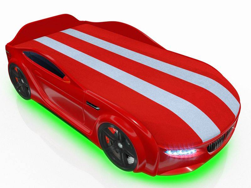 кровать-машинка romack junior красная в Нижневартовске