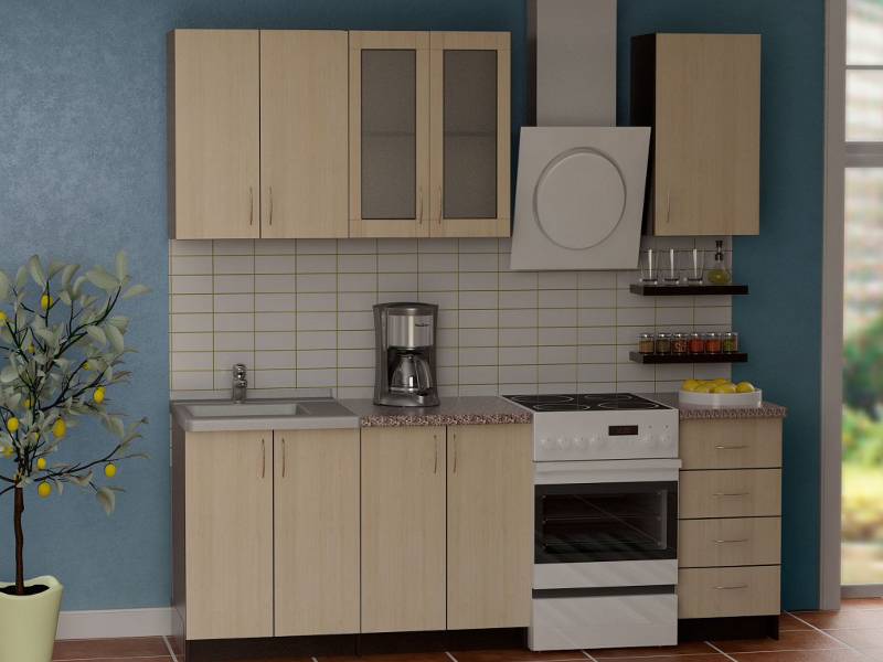 кухонный гарнитур гурман 3 (лдсп) в Нижневартовске