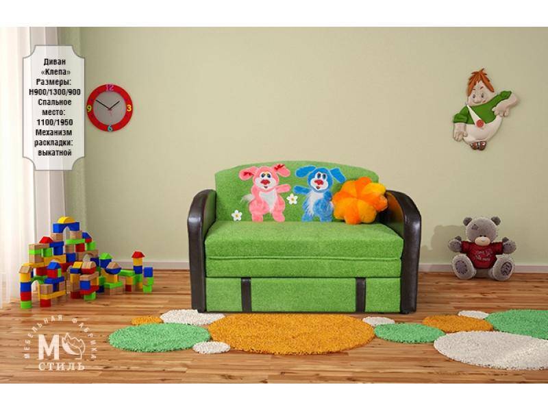 диван прямой клепа выкатной в Нижневартовске