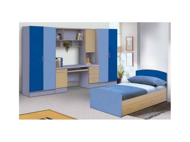 спальня с синих тонах в Нижневартовске