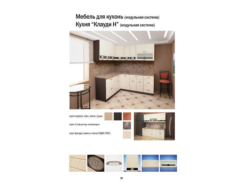 кухня угловая клауди н в Нижневартовске