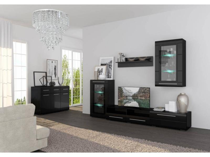 гостиная лайт черный глянец в Нижневартовске