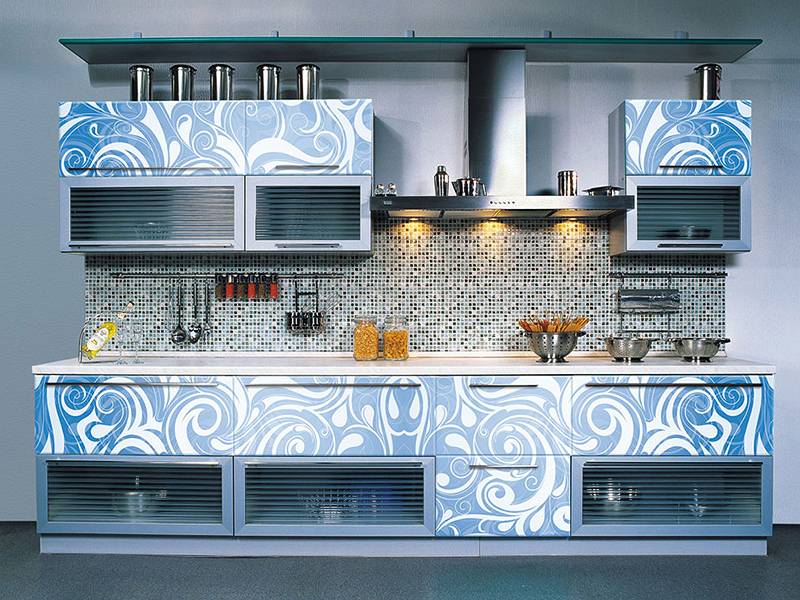 кухонный гарнитур прямой 9 фотопечать в Нижневартовске