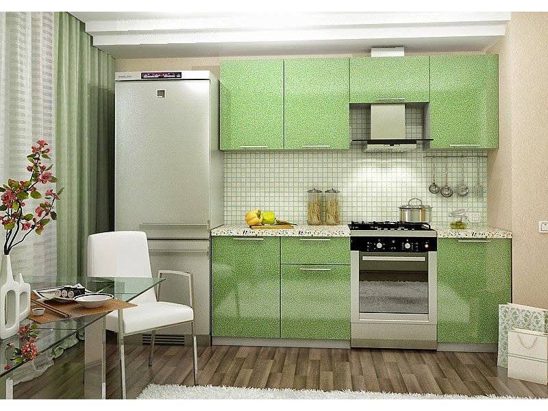 небольшая прямая кухня в Нижневартовске