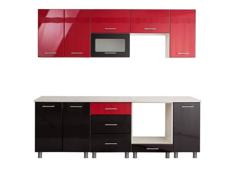 красно-черная кухня золушка 1,8 в Нижневартовске