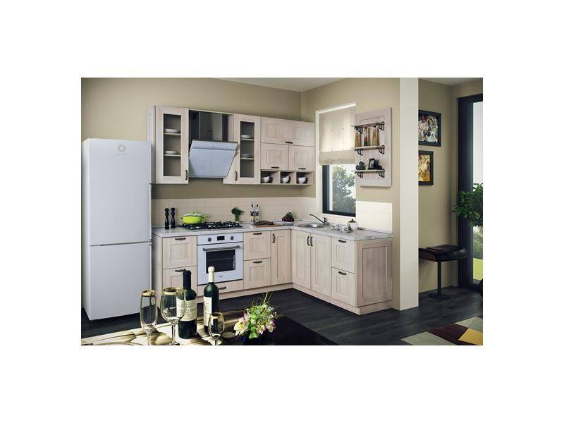 кухня угловая лаконичная в Нижневартовске