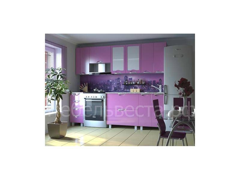 кухонный гарнитур мадена фиолетовый металик в Нижневартовске