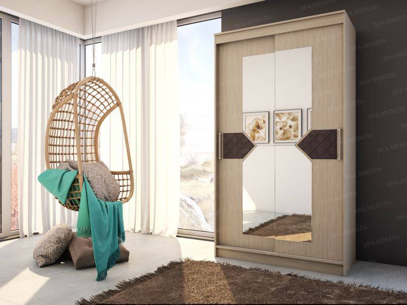 шкаф купе николь 2 шимо светлый в Нижневартовске