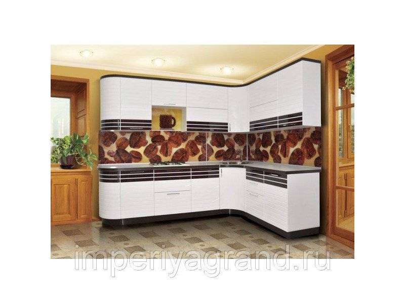 кухонный гарнитур мдф + шпон в эмали в Нижневартовске