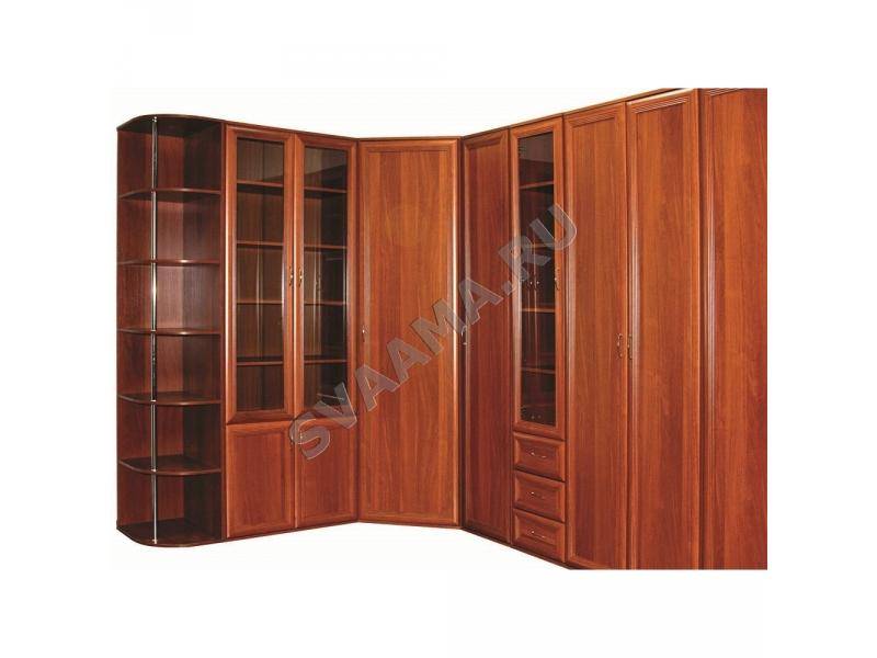 угловой распашной шкаф с полочками в Нижневартовске