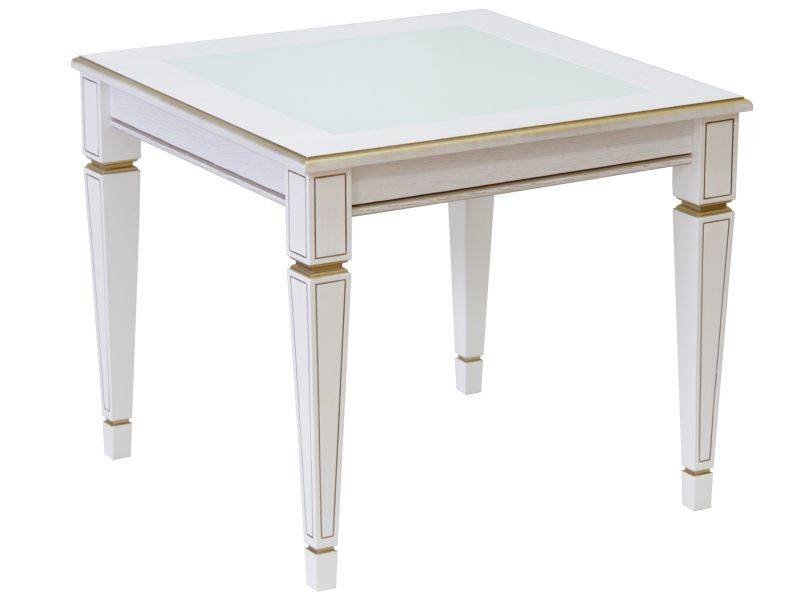 стол журнальный васко в 82с белый ясень/золото в Нижневартовске