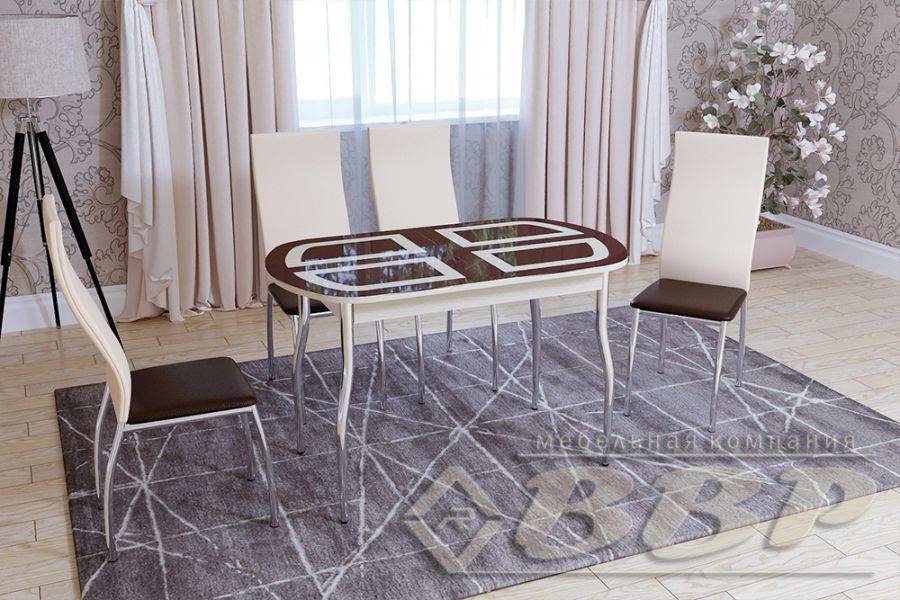 стол стеклянный раздвижной квадро в Нижневартовске